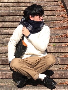 しゅんたろーさん（メンズ・177cm）の冬コーディネート