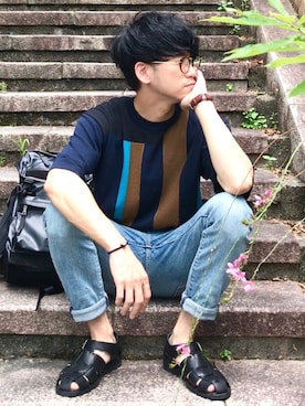 しゅんたろーさん（メンズ・177cm）の夏コーディネート