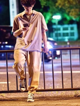 「YARD PLUS（ヤードプリュス）のアイテム（トップス）」を使った、しゅんたろーさん（メンズ・177cm）の夏コーディネート