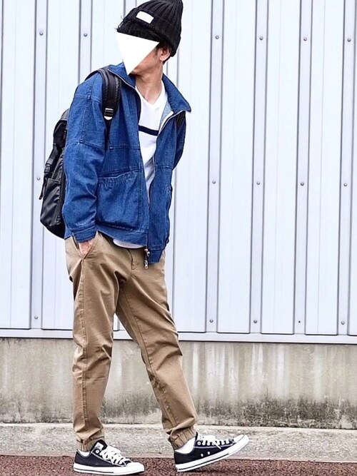 rehacer（レアセル） ジャケット Gジャン : High-necked Denim Jacket 