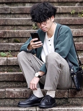 「アイテム（フレグランス）」を使った、しゅんたろーさん（メンズ・177cm）の秋コーディネート