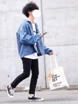 「Steven Alan（スティーブンアラン）のアイテム（バッグ）」を使った、しゅんたろーさん（メンズ・177cm）の秋コーディネート