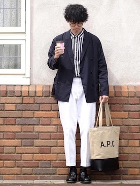 しゅんたろーさん（メンズ・177cm）の春コーディネート