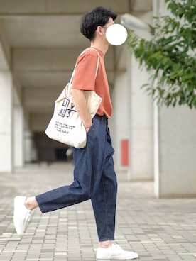 「Steven Alan（スティーブンアラン）のアイテム（バッグ）」を使った、しゅんたろーさん（メンズ・177cm）の夏コーディネート