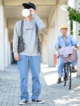 「aditional（アディショナル）のアイテム（トップス）」を使った、しゅんたろーさん（メンズ・177cm）の秋コーディネート