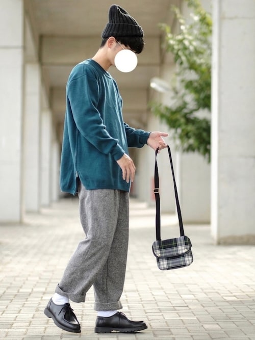 サイドスリットミラノリブドルマンビッグニット（ニット/セーター