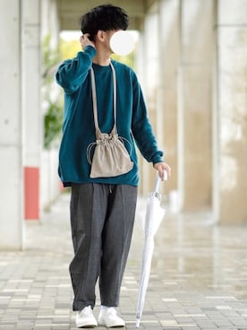 「Johnbull Private labo（ジョンブルプライベートラボ）のアイテム（パンツ）」を使った、しゅんたろーさん（メンズ・177cm）の秋コーディネート