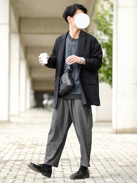 「Johnbull Private labo（ジョンブルプライベートラボ）のアイテム（パンツ）」を使った、しゅんたろーさん（メンズ・177cm）の秋コーディネート