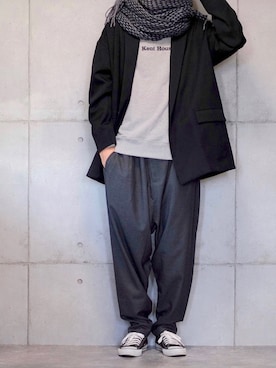 「rehacer（レアセル）のアイテム」を使った、しゅんたろーさん（メンズ・177cm）の秋コーディネート