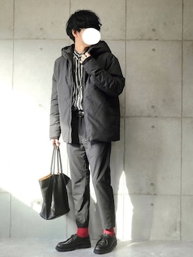 しゅんたろーさん（メンズ・177cm）の冬コーディネート