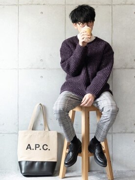 しゅんたろーさん（メンズ・177cm）の冬コーディネート