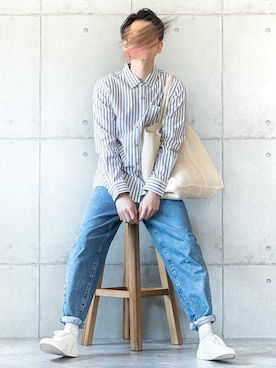 「CLANE（クラネ）のアイテム」を使った、しゅんたろーさん（メンズ・177cm）の春コーディネート