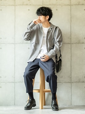 「アイテム（レッグウェア）」を使った、しゅんたろーさん（メンズ・177cm）の春コーディネート