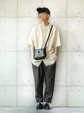 「Steven Alan（スティーブンアラン）のアイテム（帽子）」を使った、しゅんたろーさん（メンズ・177cm）の春コーディネート