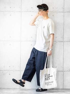 「Steven Alan（スティーブンアラン）のアイテム（帽子）」を使った、しゅんたろーさん（メンズ・177cm）の春コーディネート
