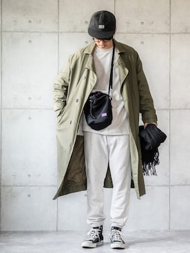 「FEELING MADE（フィーリングメイド）のアイテム」を使った、しゅんたろーさん（メンズ・177cm）の冬コーディネート