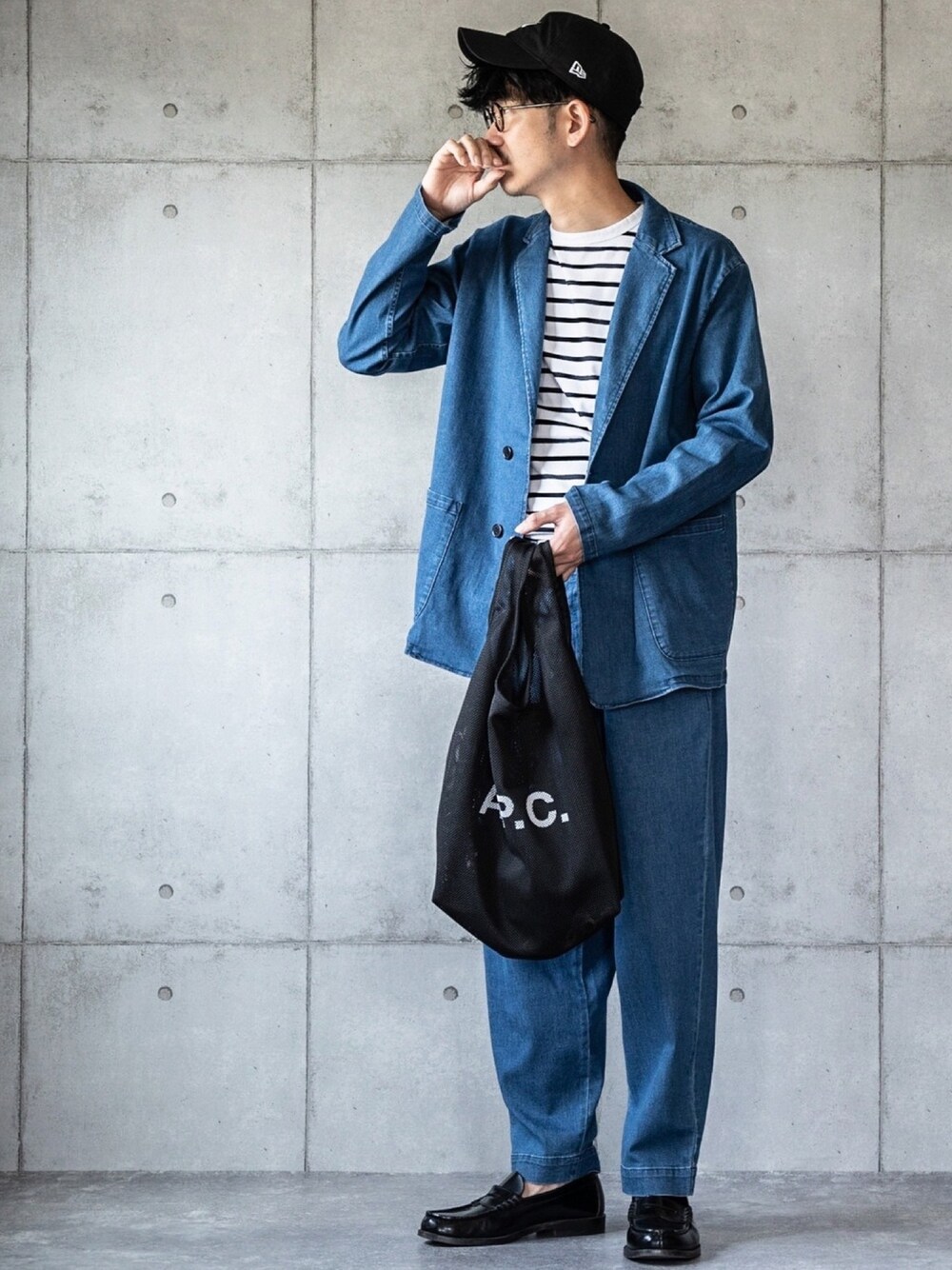 APCデニムバック※古着コーデにお奨め 日常使いにちょうどいい『A.P.C. / アーペーセー』おすすめ