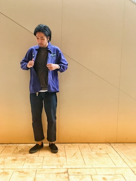 「アイテム（スリッポン）」を使った、O.Y.Aさん（メンズ・183cm）の秋コーディネート