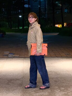 「OLIVER PEOPLES」｜「アイテム（ジャケット/アウター）」を使った、💜songhwa 🇰🇷💜さん（レディース・163cm）の夏コーディネート