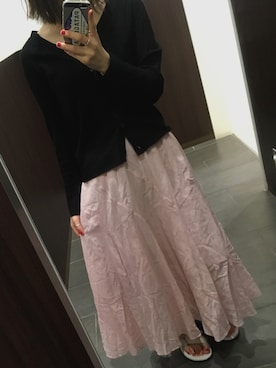 「Gramicci（グラミチ）のアイテム（シューズ）」を使った、まるさん（レディース・153cm）の春コーディネート