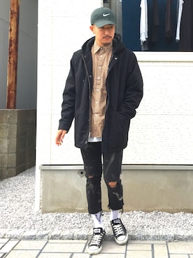 「adidas（アディダス）のアイテム（シャツ/ブラウス）」を使った、りゅういち先生さん（メンズ・178cm）の秋コーディネート