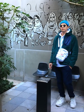 「TRUNK(HOTEL)」｜りゅういち先生さん（メンズ・178cm）の冬コーディネート