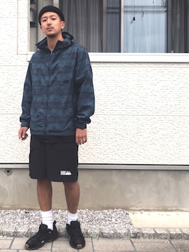 「FIRST DOWN（ファーストダウン）のアイテム（パンツ）」を使った、りゅういち先生さん（メンズ・178cm）の秋コーディネート