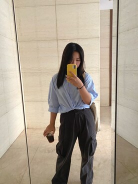 「Apple（-）のアイテム（財布/小物）」を使った、ALLIEさん（レディース・159cm）の秋コーディネート