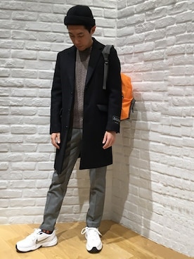 「SHIPS JET BLUE（シップスジェットブルー）のアイテム（ジャケット/アウター）」を使った、吉川さん（メンズ・172cm）の秋コーディネート