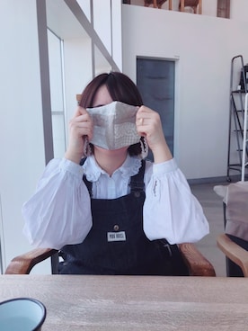 「古着女子」｜「アイテム（ブルゾン）」を使った、makaさん（レディース・151cm）の春コーディネート