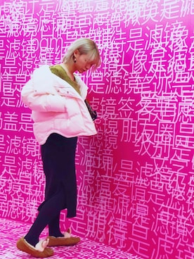 「アイテム（スリッポン）」を使った、壮壮儿さん（レディース・162cm・20代）の冬コーディネート