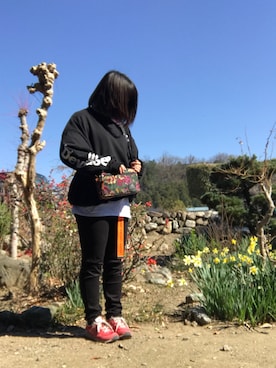 「Deviluse（Deviluse）のアイテム（スウェット）」を使った、mio*さん（レディース・159cm）の春コーディネート