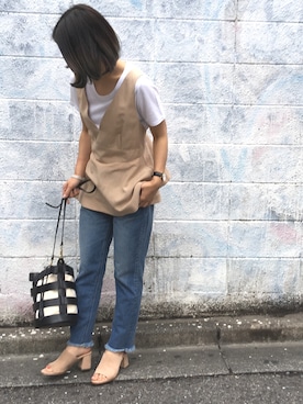 「Gem.（ジェム）のアイテム」を使った、nano・universe 渋谷神南 Womensさん（レディース・160cm）の春コーディネート