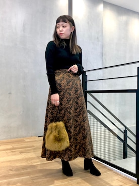 「マスタード」｜mizuna_enamiさん（レディース・155cm）の秋コーディネート