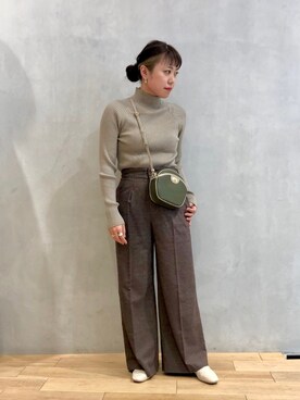 「シンフルコーデ」｜「アイテム（その他シューズ）」を使った、mizuna_enamiさん（レディース・155cm）の秋コーディネート