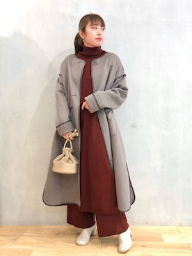 mizuna_enamiさん（レディース・155cm）の冬コーディネート