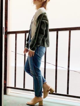 「Moname（モナーム）のアイテム（オールインワン・サロペット）」を使った、𝑀𝑎𝑘𝑖さん（レディース・157cm）の春コーディネート