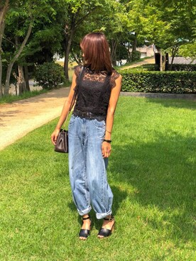 hiyoriさん（レディース・157cm）の夏コーディネート