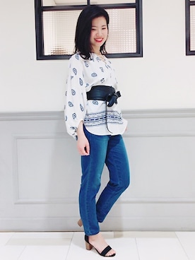 「LEE」｜ねだこさん（レディース・155cm）の春コーディネート