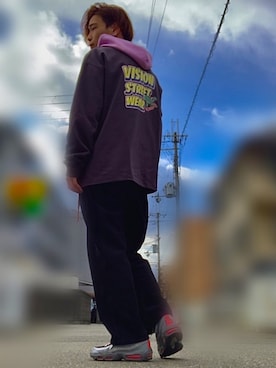 「Right-on（ライトオン）のアイテム（パーカー）」を使った、RE-JI        さん（メンズ・175cm）の冬コーディネート