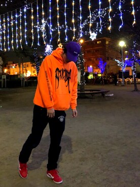 「orange」｜カメカメさん（メンズ・183cm）の冬コーディネート