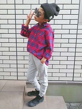 「2019秋チェッカーず」｜きゃなこさん（キッズ・125cm）の秋コーディネート