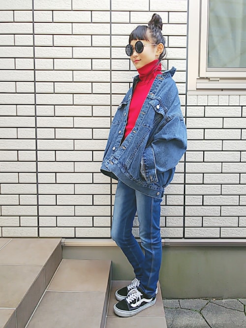 きゃなこ Wegoのデニムジャケットを使ったコーディネート Wear