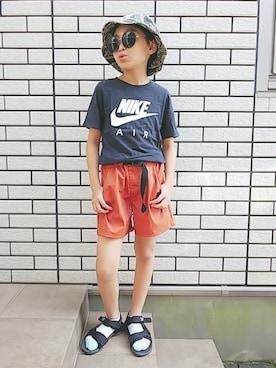 「Lightning Bolt（ライトニングボルト）のアイテム」を使った、きゃなこさん（キッズ・130cm）の夏コーディネート