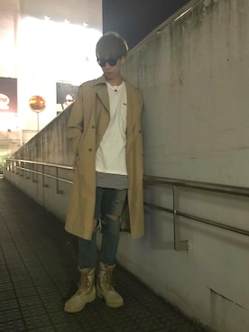 「MUSE（ミューズ）のアイテム」を使った、HIROさん（メンズ・183cm）の春コーディネート