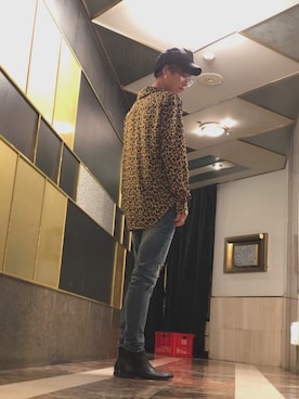 「WARP（ワープ）のアイテム（トップス）」を使った、HIROさん（メンズ・183cm）の夏コーディネート