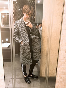 「Saint Laurent（サンローラン）のアイテム（トップス）」を使った、HIROさん（メンズ・184cm）の秋コーディネート