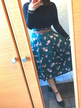 「レディー」｜にゃんちゆさん（レディース・162cm）の冬コーディネート