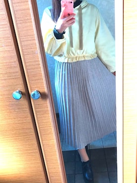 「レイヤードstyle」｜「アイテム（その他シューズ）」を使った、にゃんちゆさん（レディース・162cm）の冬コーディネート