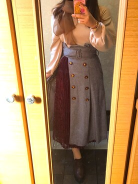 にゃんちゆさん（レディース・162cm）の冬コーディネート